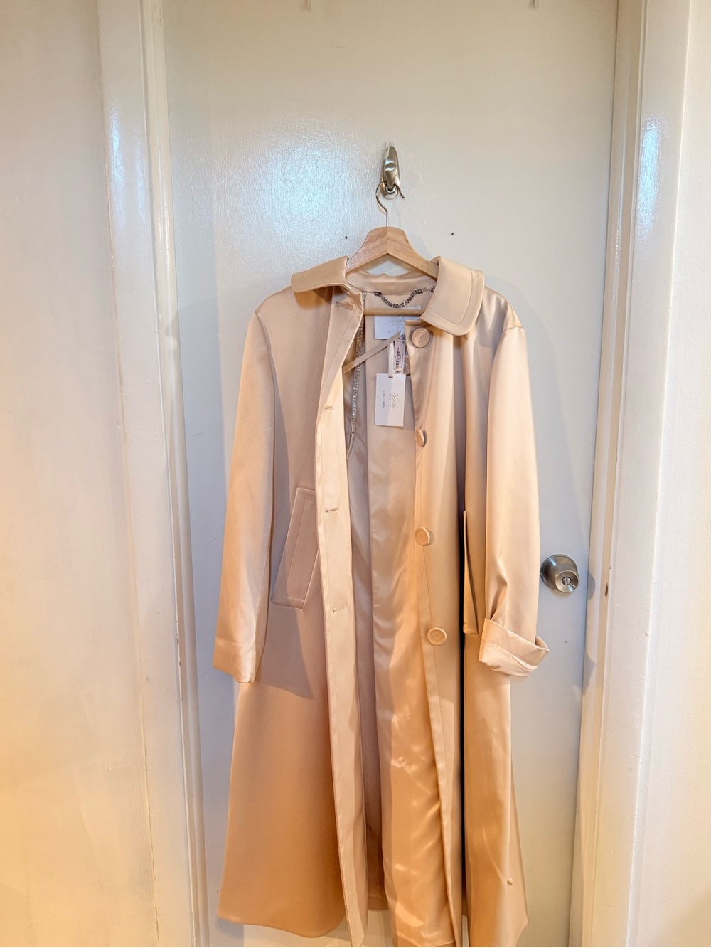 Altuzarra Beige Single-Breasted Midi Trench Coat